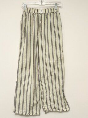 Anthropologie Light Green Striped Wren Boxer Pants